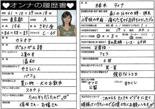 Tina Yuzuki Profile
